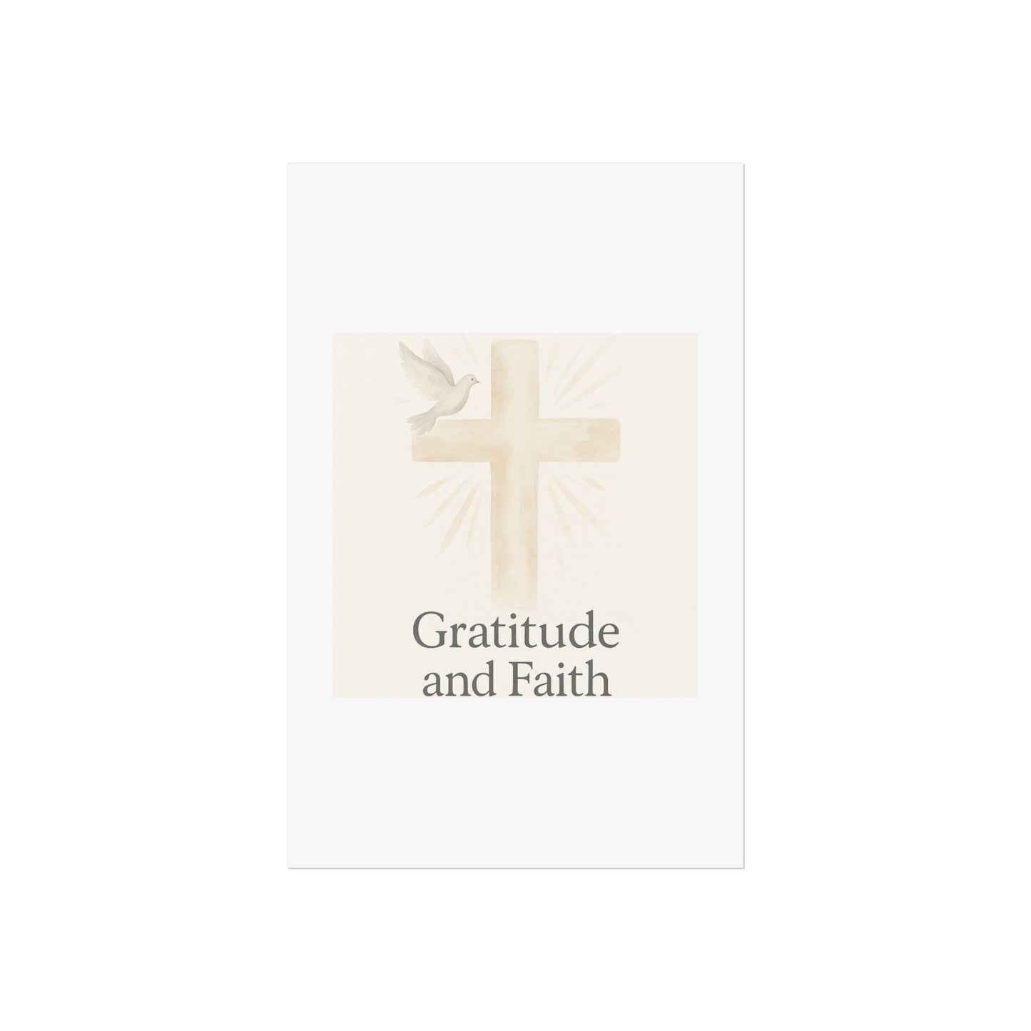 Grateful Hearts – Minimalist Watercolor Fine Art Poster