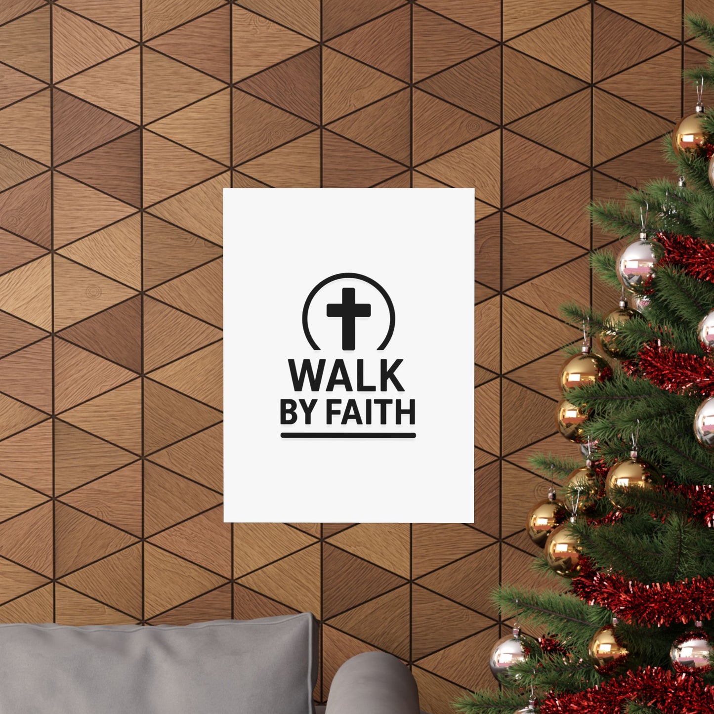 Modern Inspirational Scripture Matte Vertical Poster
