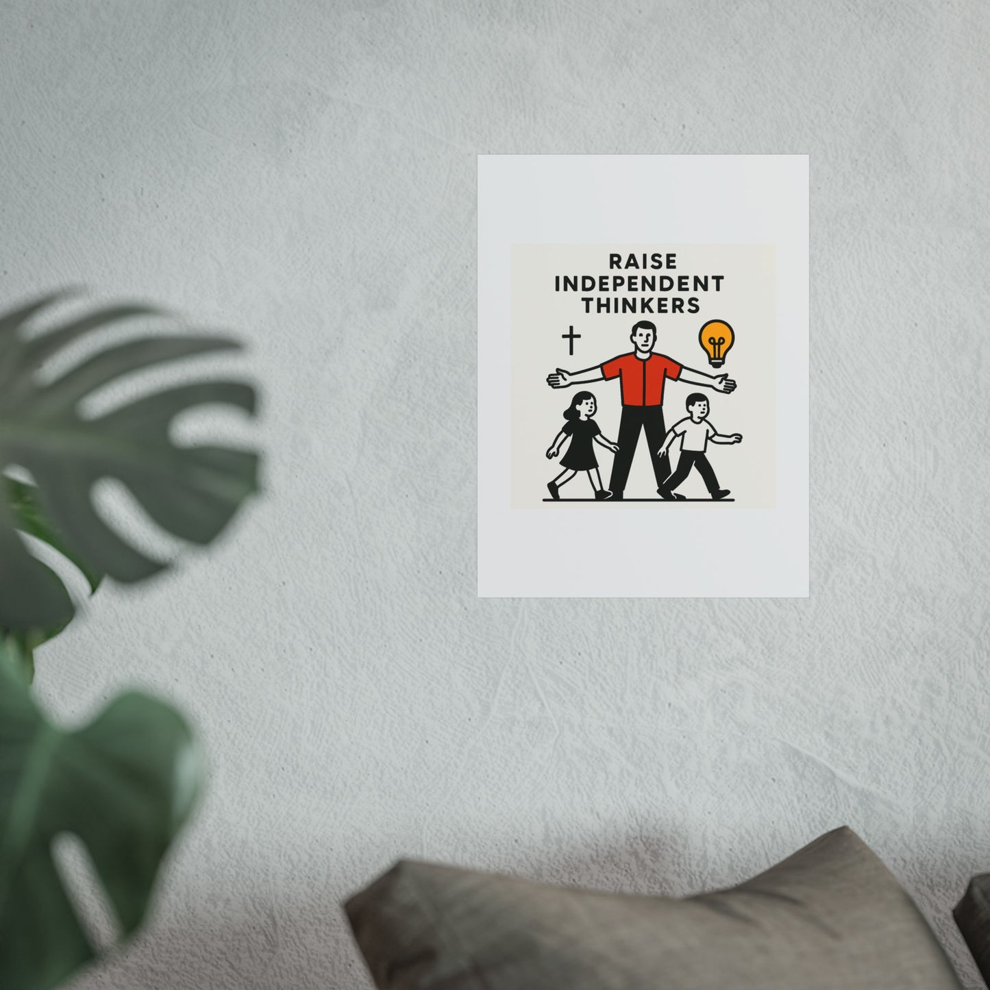 Empowering Homeschool Dads - Modern Minimalist Fine Art Poster