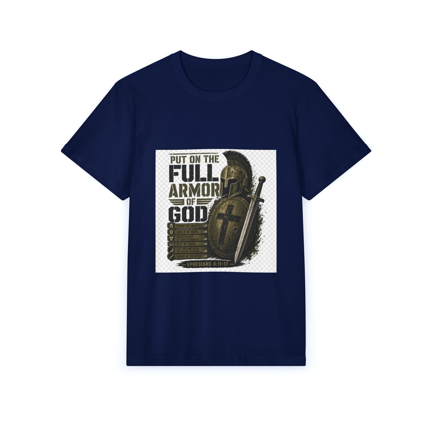 Men's Full Armor T-Shirt — Distressed Military Stencil
