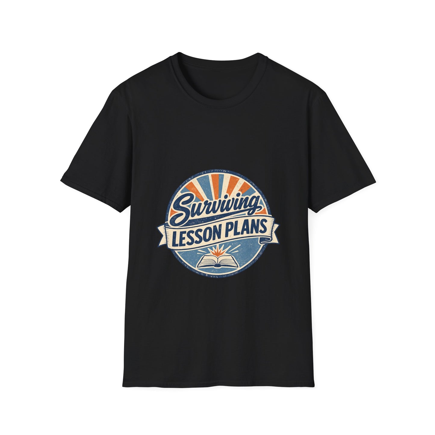 Homeschool Dad “Surviving Lesson Plans” Badge Tee — Father's Day Gift