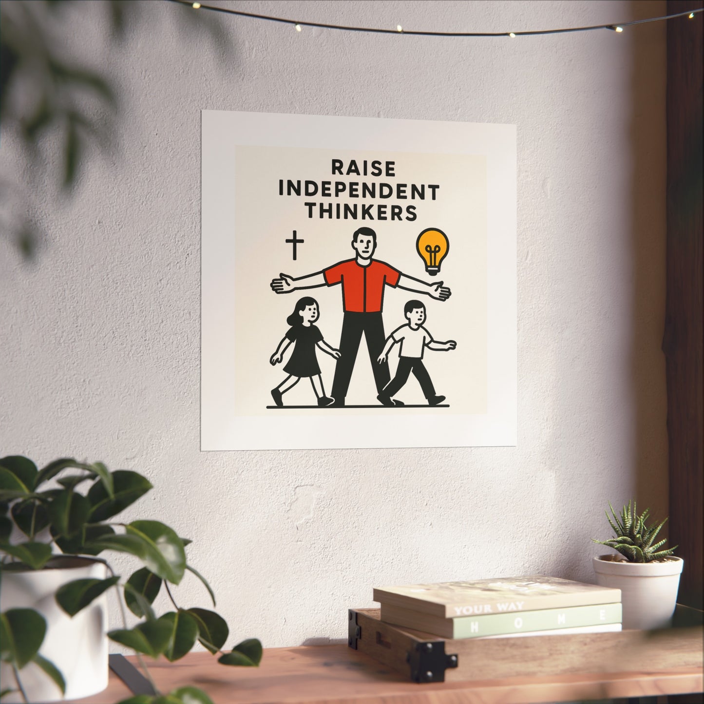 Empowering Homeschool Dads - Modern Minimalist Fine Art Poster