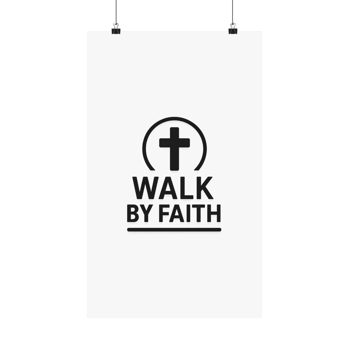 Modern Inspirational Scripture Matte Vertical Poster