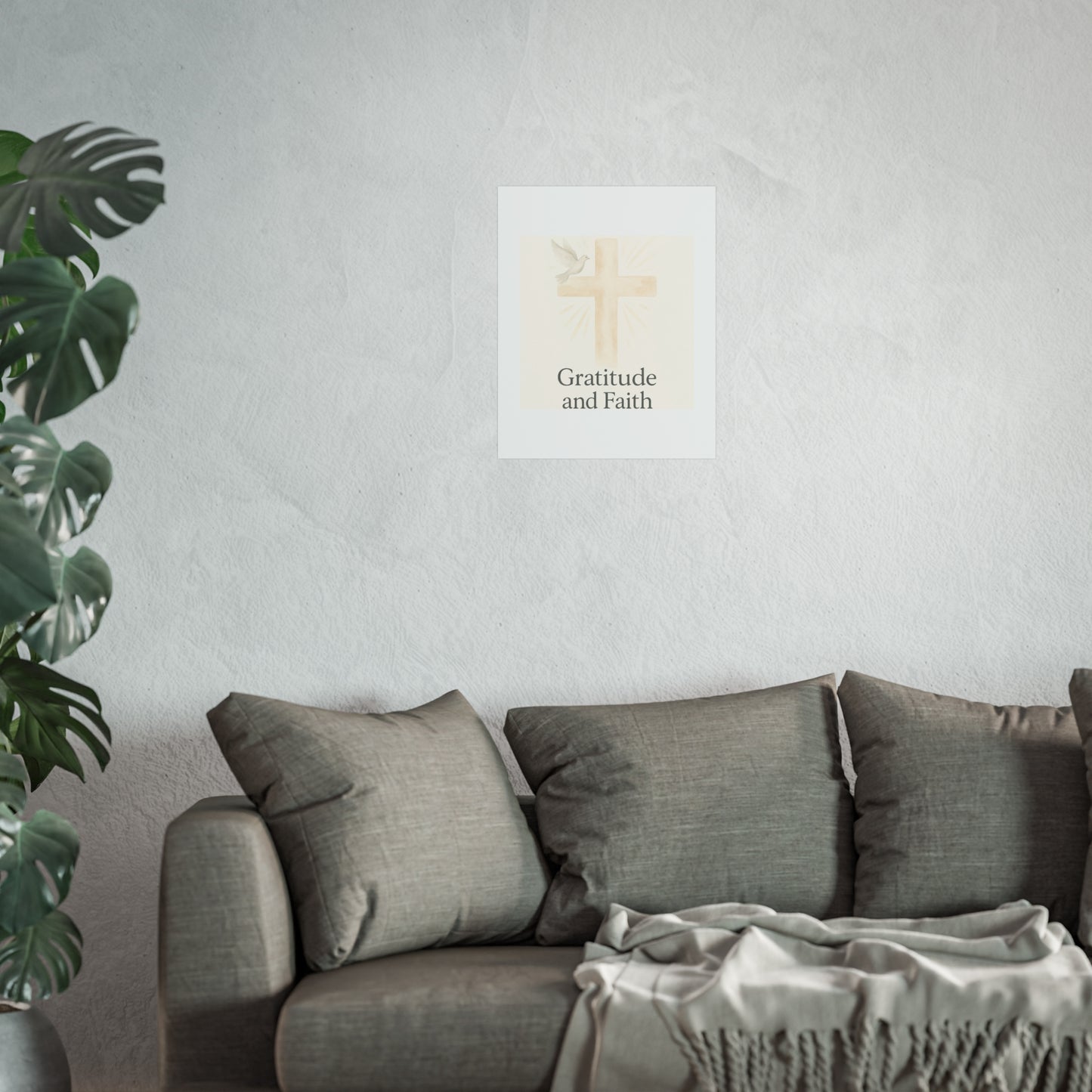 Grateful Hearts – Minimalist Watercolor Fine Art Poster