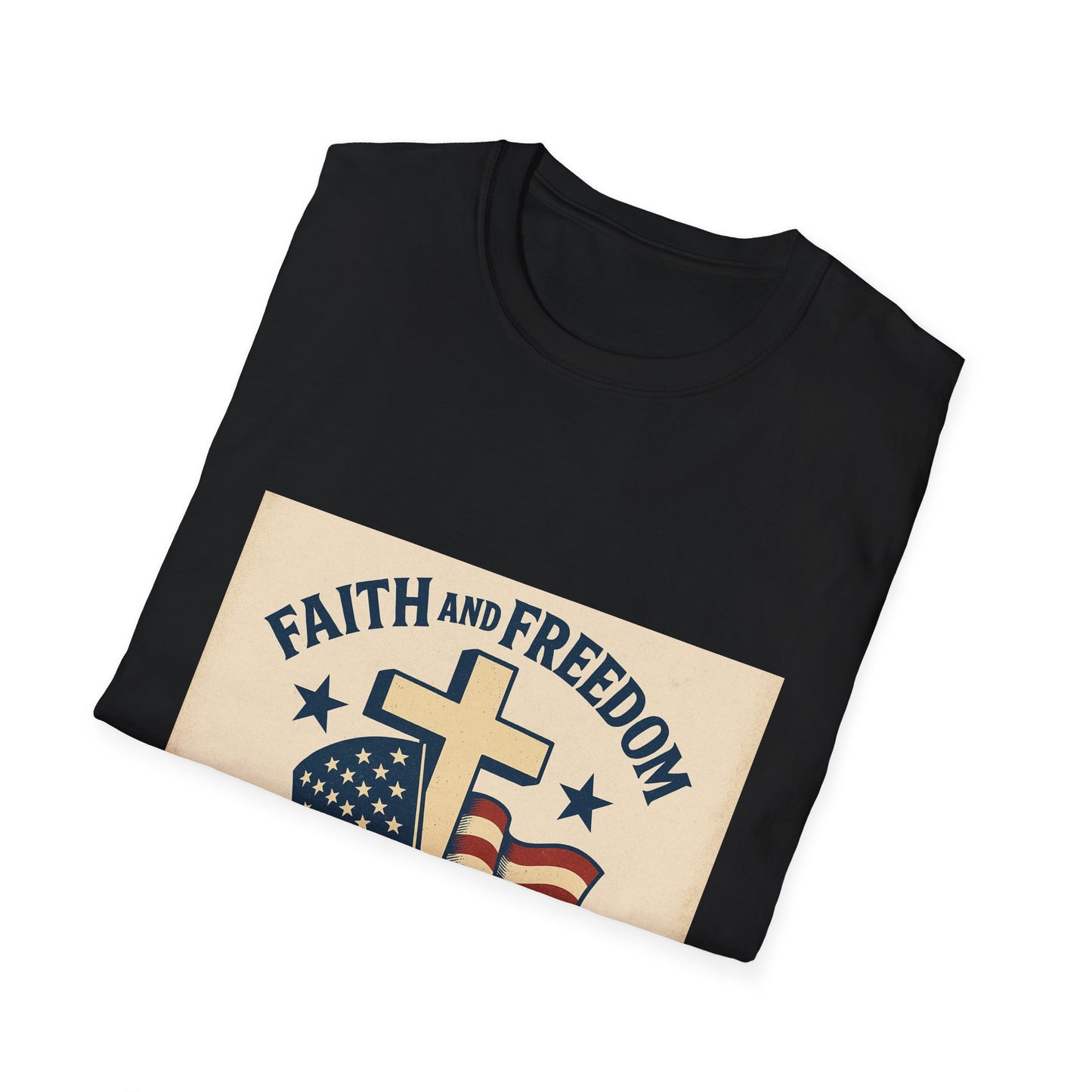 Faith & Freedom 250th Anniversary Vintage Patriotic T-Shirt