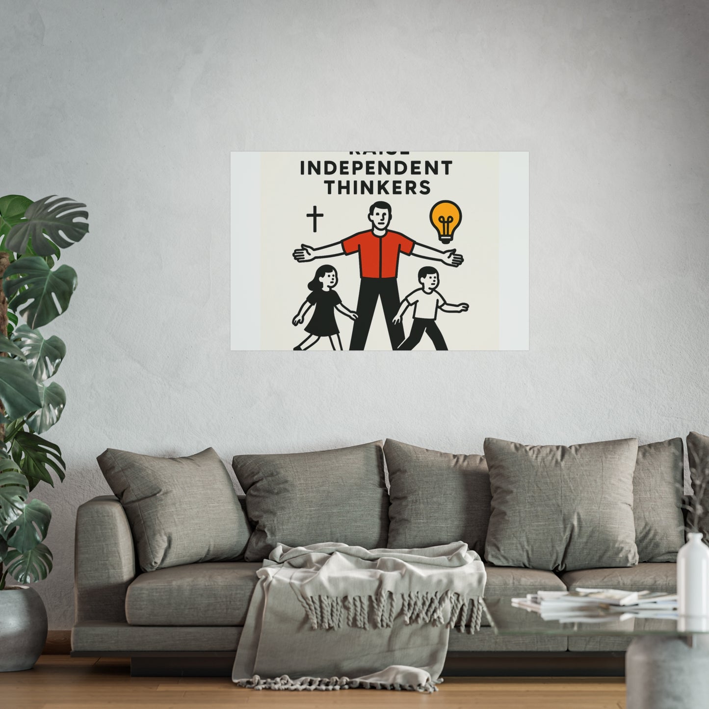 Empowering Homeschool Dads - Modern Minimalist Fine Art Poster