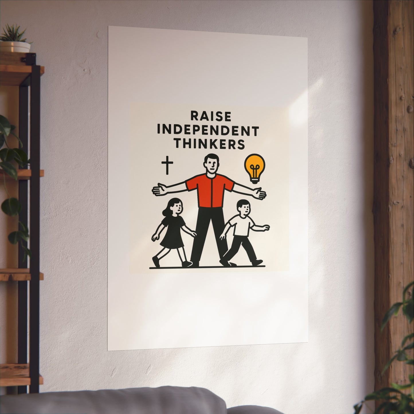 Empowering Homeschool Dads - Modern Minimalist Fine Art Poster