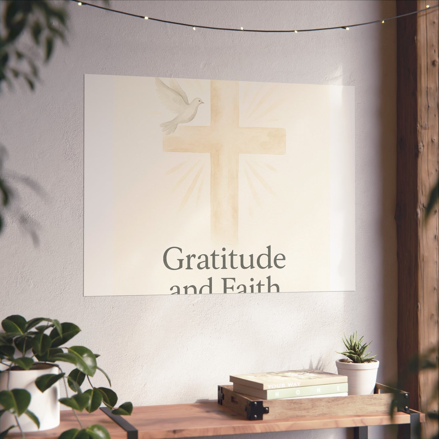 Grateful Hearts – Minimalist Watercolor Fine Art Poster