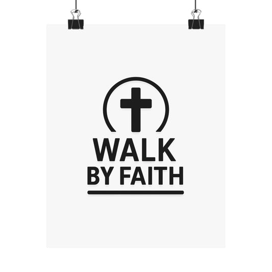 Modern Inspirational Scripture Matte Vertical Poster