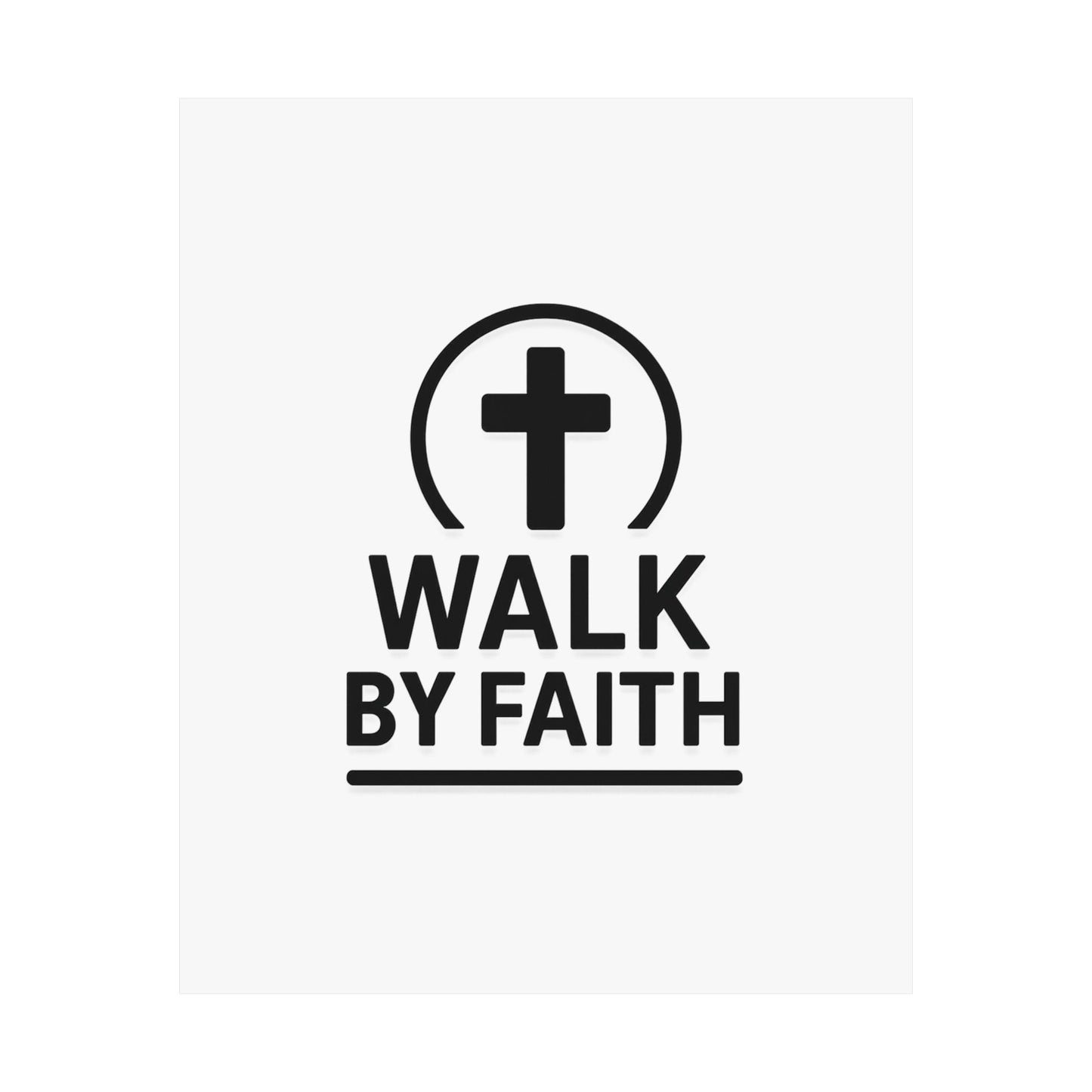 Modern Inspirational Scripture Matte Vertical Poster