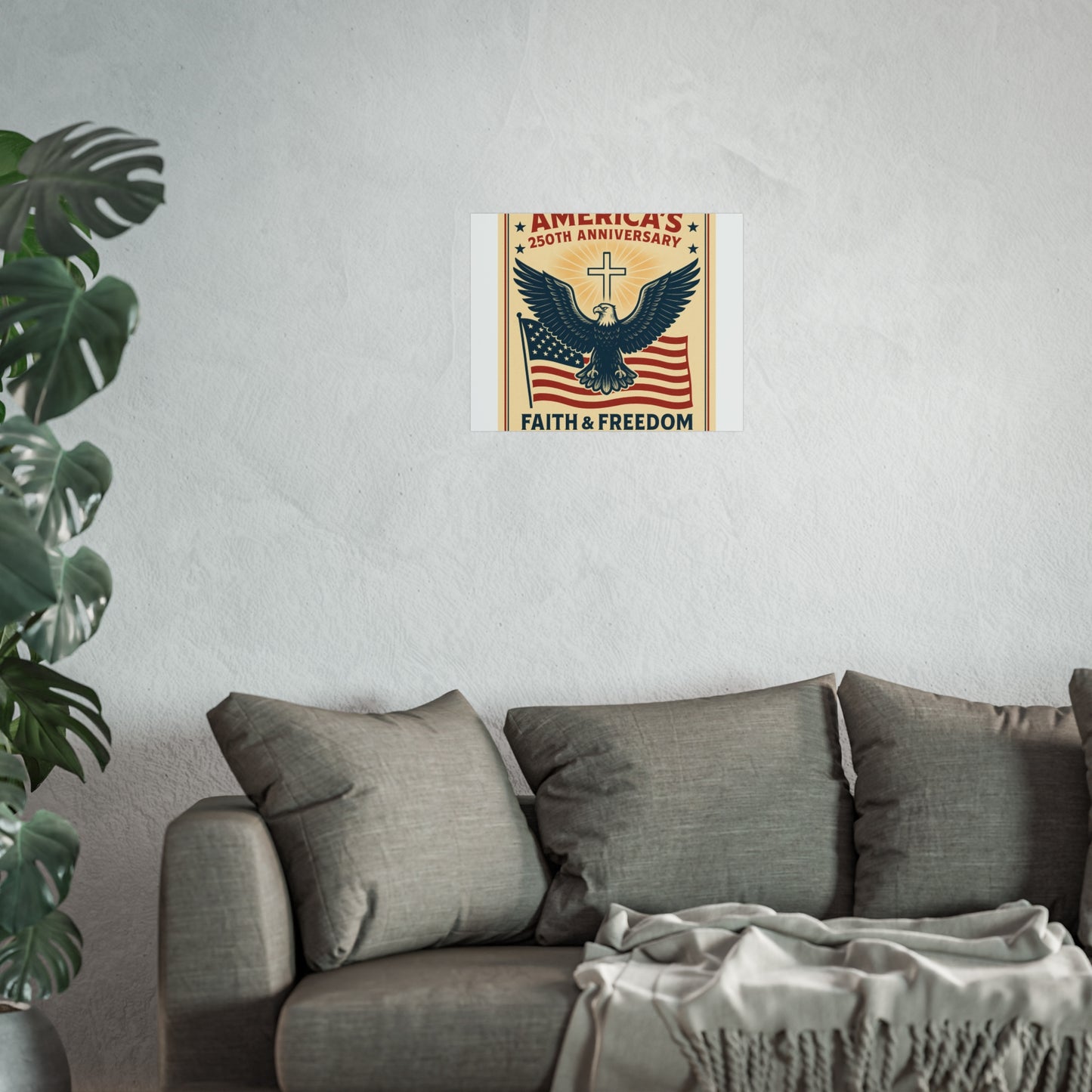 America's 250th Anniversary Fine Art Poster – Faith & Freedom