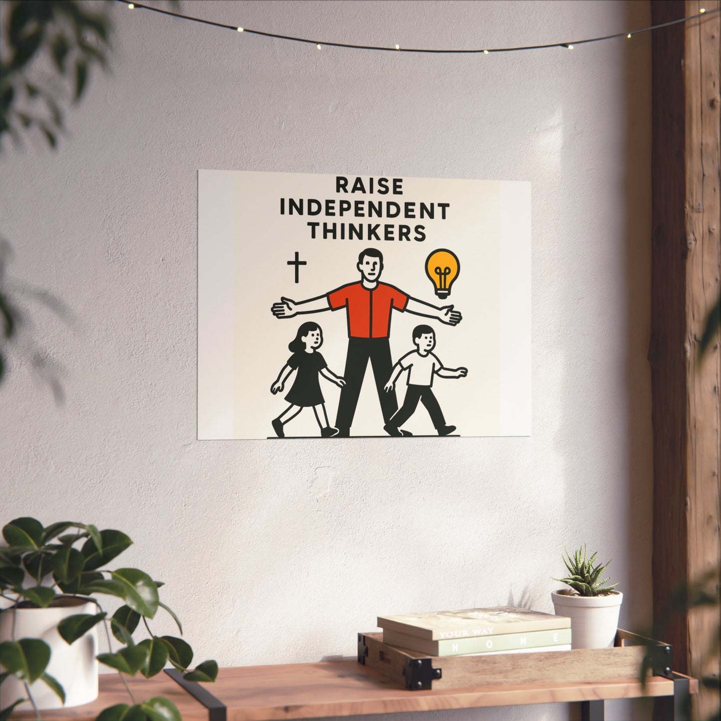 Empowering Homeschool Dads - Modern Minimalist Fine Art Poster