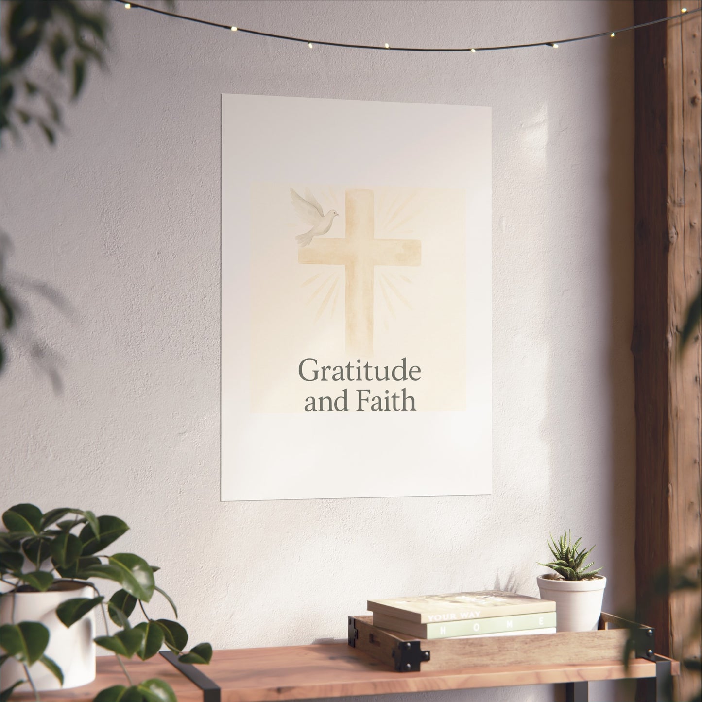 Grateful Hearts – Minimalist Watercolor Fine Art Poster