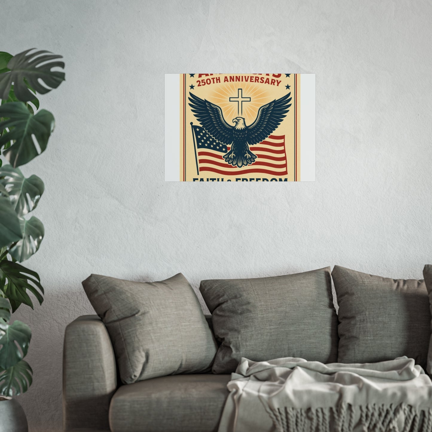 America's 250th Anniversary Fine Art Poster – Faith & Freedom