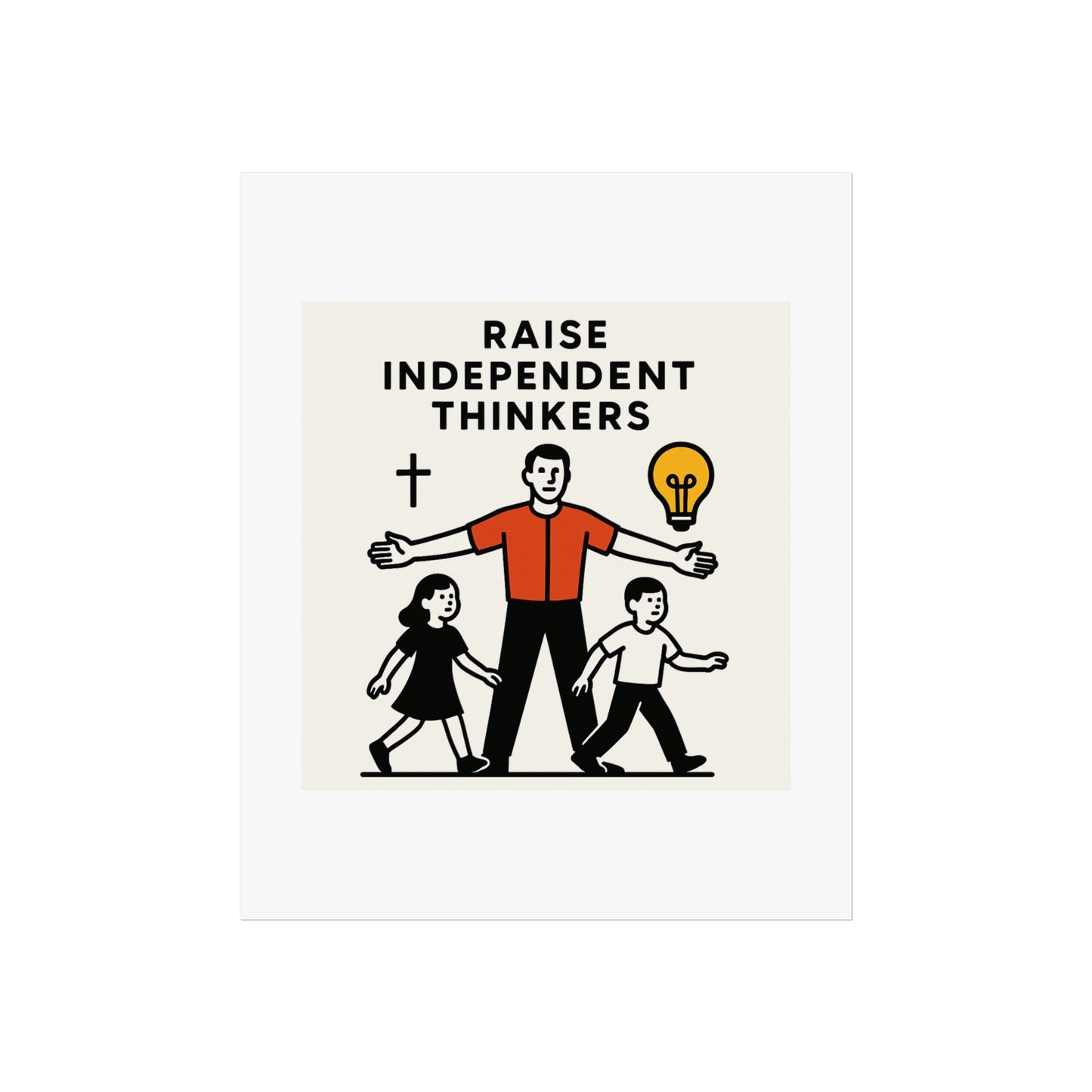 Empowering Homeschool Dads - Modern Minimalist Fine Art Poster