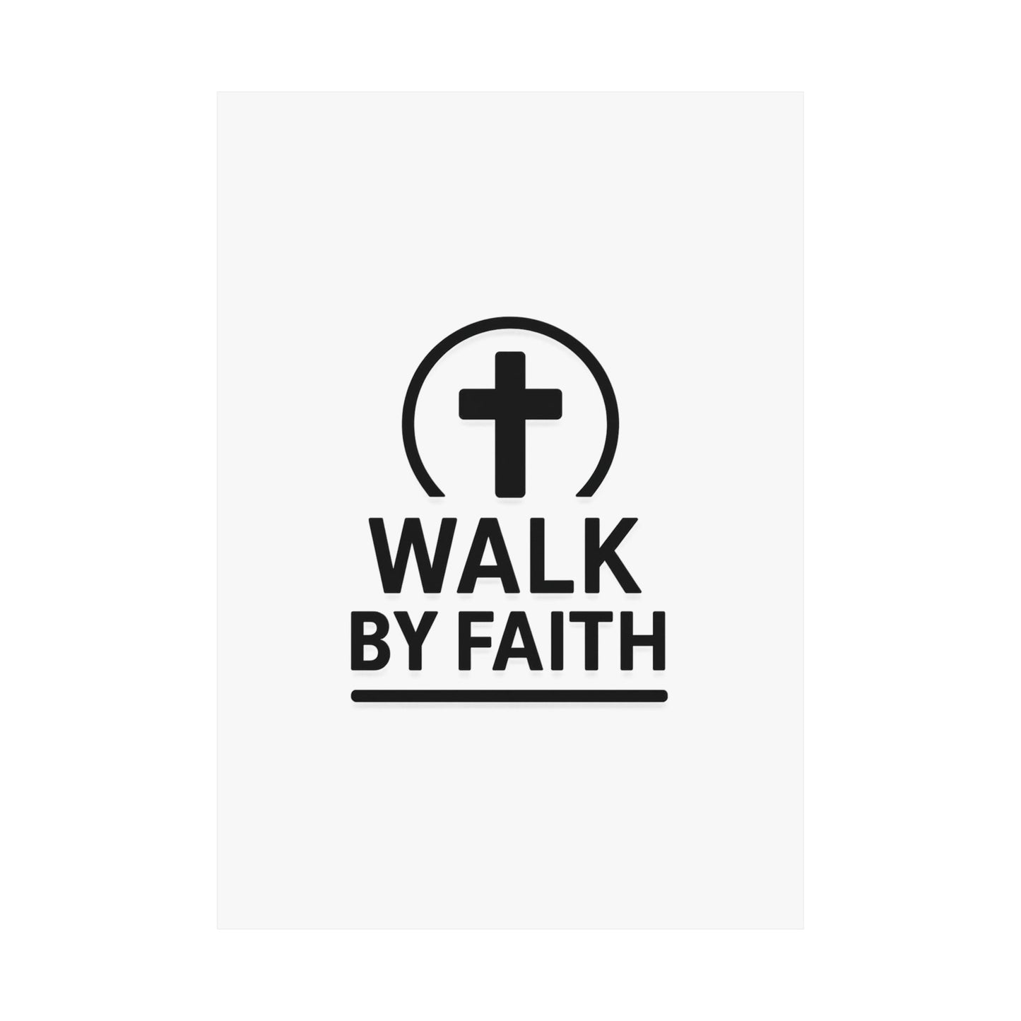 Modern Inspirational Scripture Matte Vertical Poster
