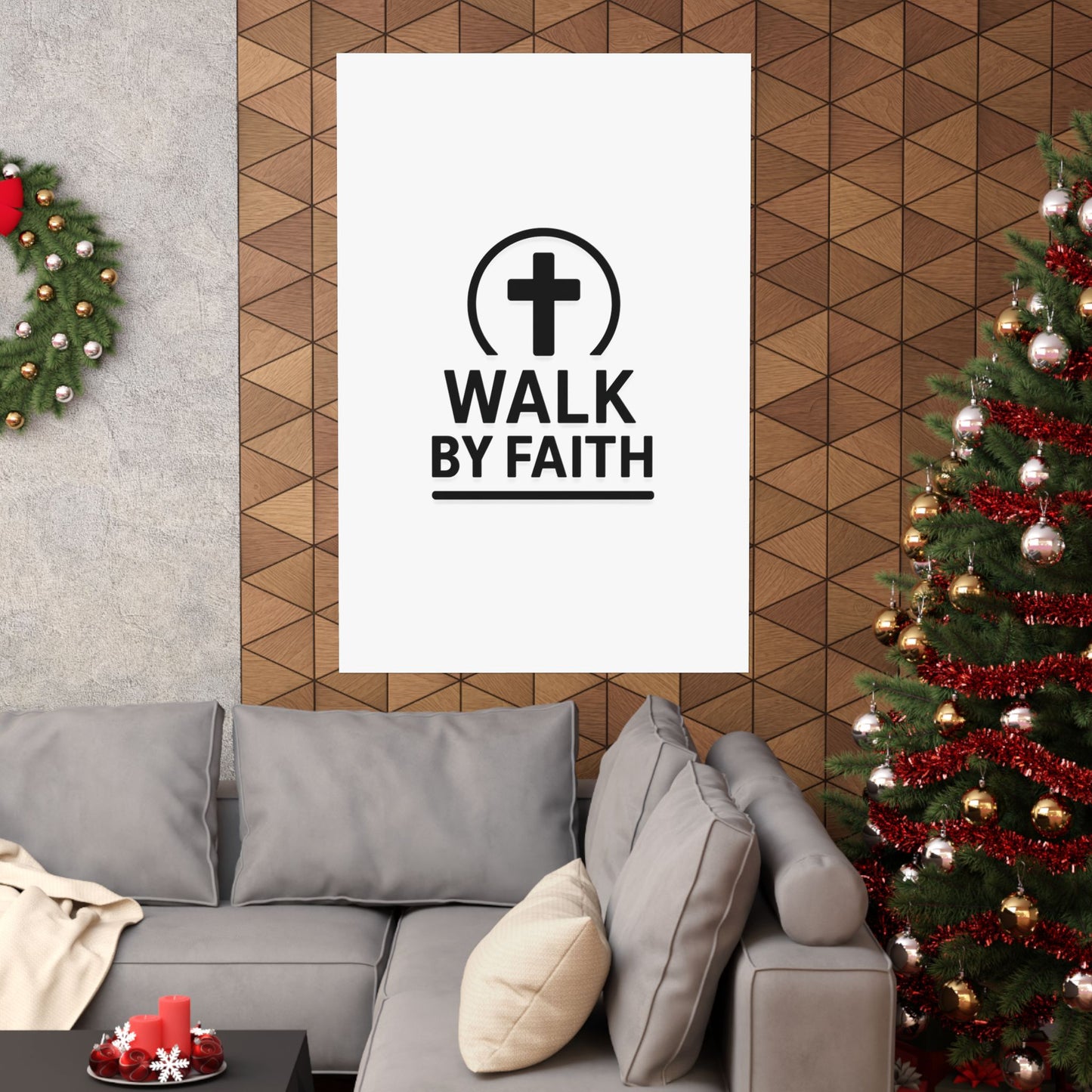 Modern Inspirational Scripture Matte Vertical Poster