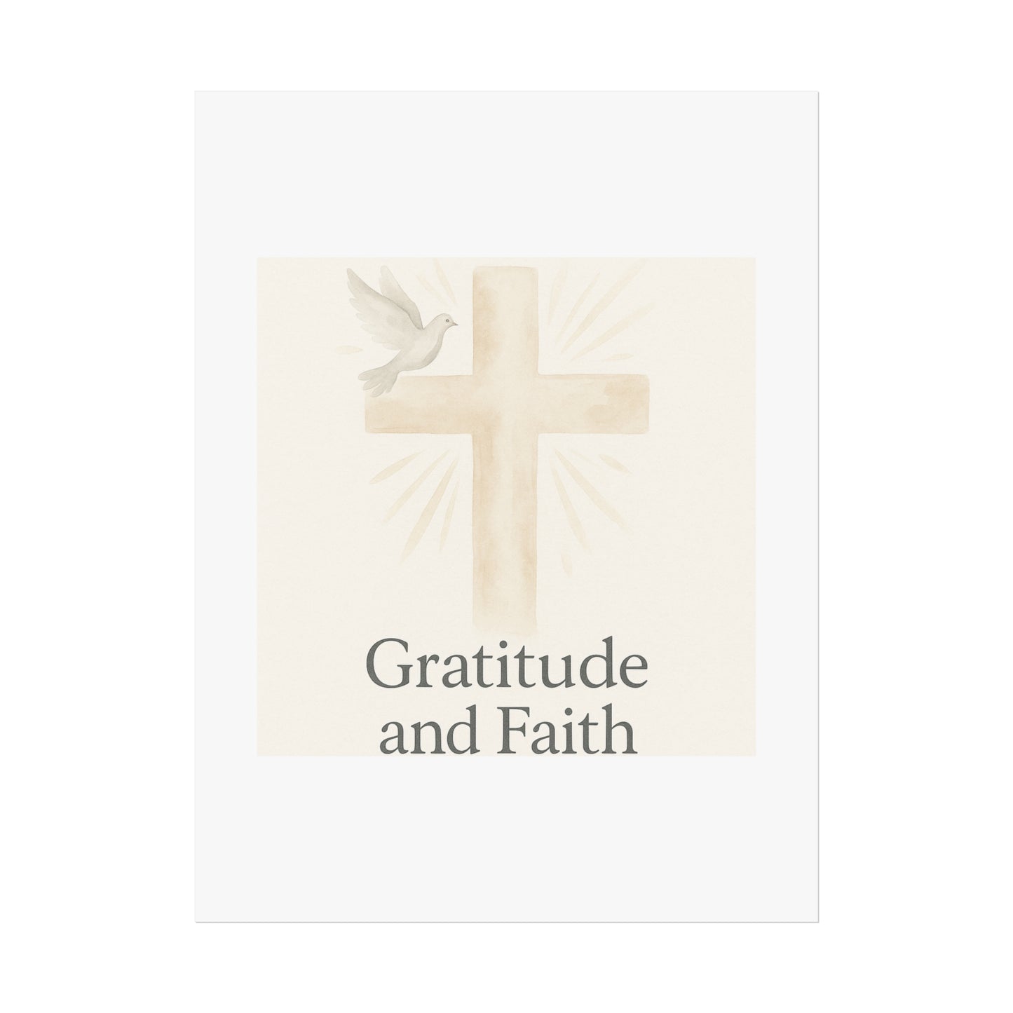 Grateful Hearts – Minimalist Watercolor Fine Art Poster