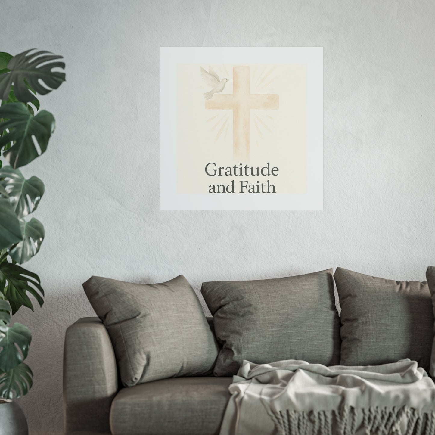 Grateful Hearts – Minimalist Watercolor Fine Art Poster