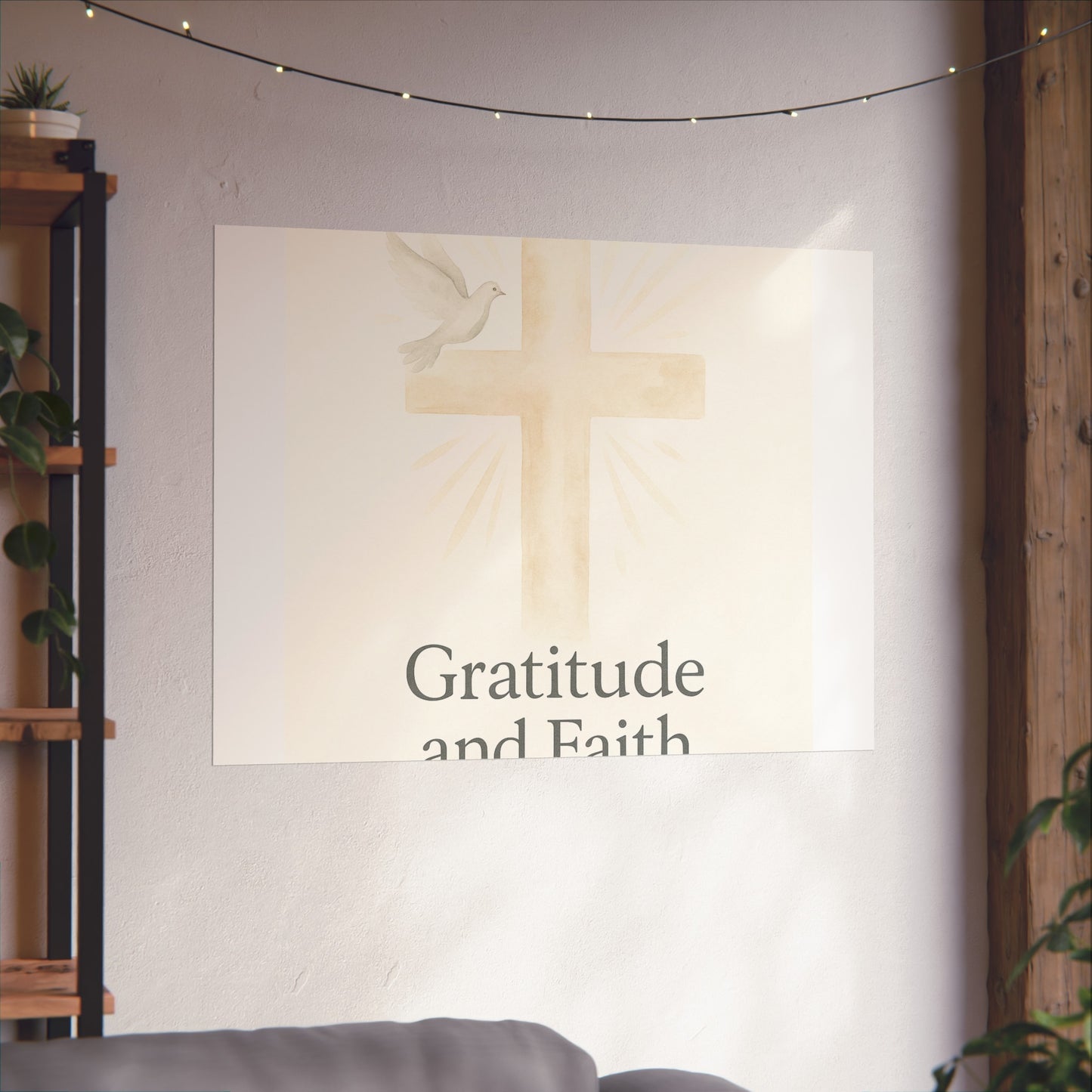 Grateful Hearts – Minimalist Watercolor Fine Art Poster