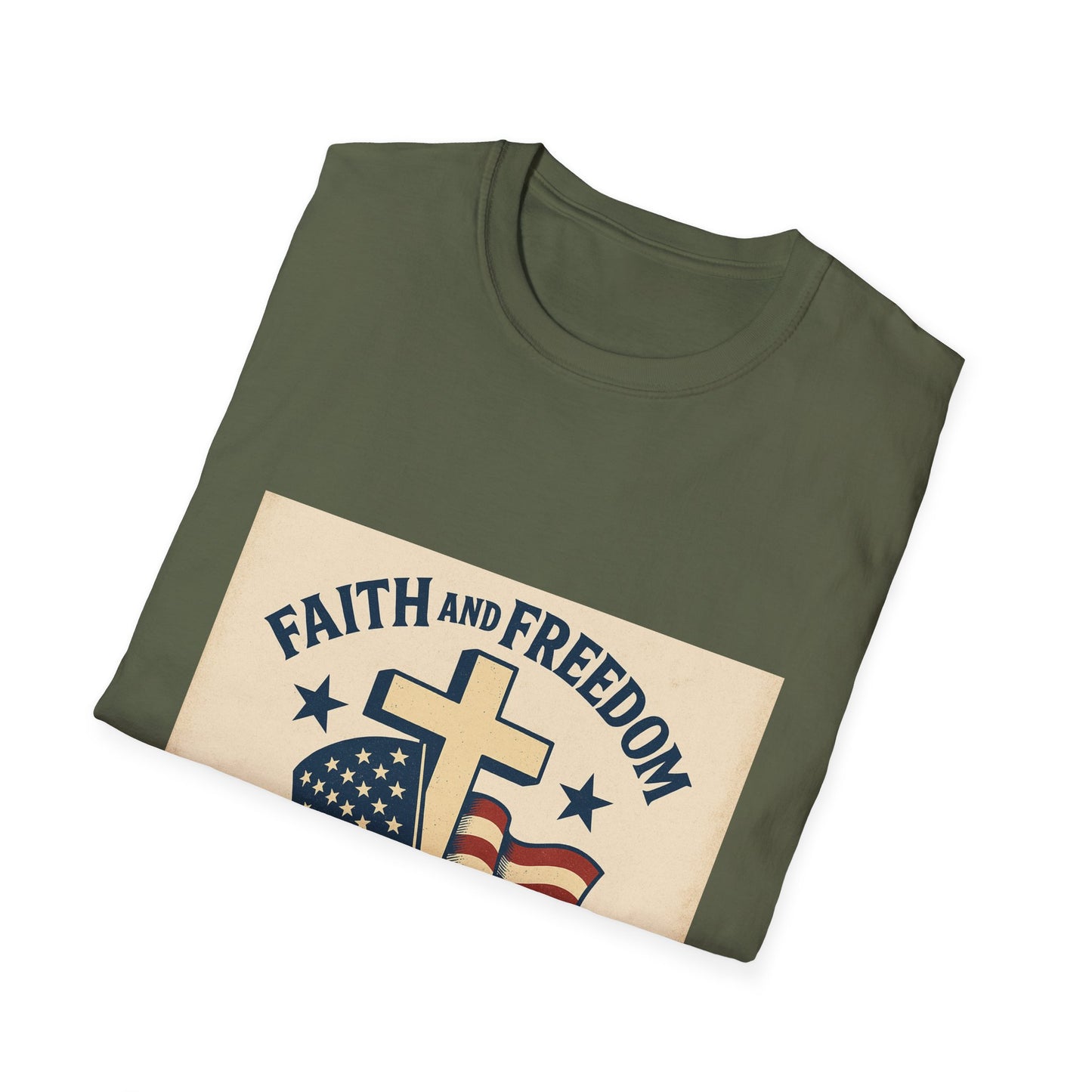 Faith & Freedom 250th Anniversary Vintage Patriotic T-Shirt