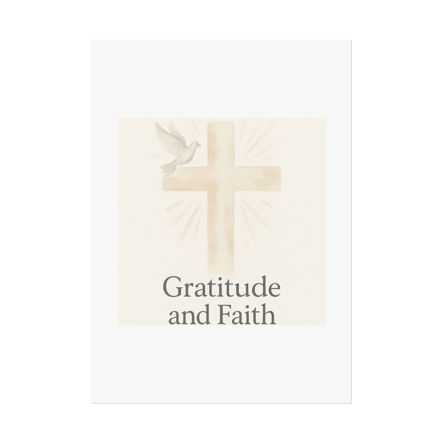 Grateful Hearts – Minimalist Watercolor Fine Art Poster