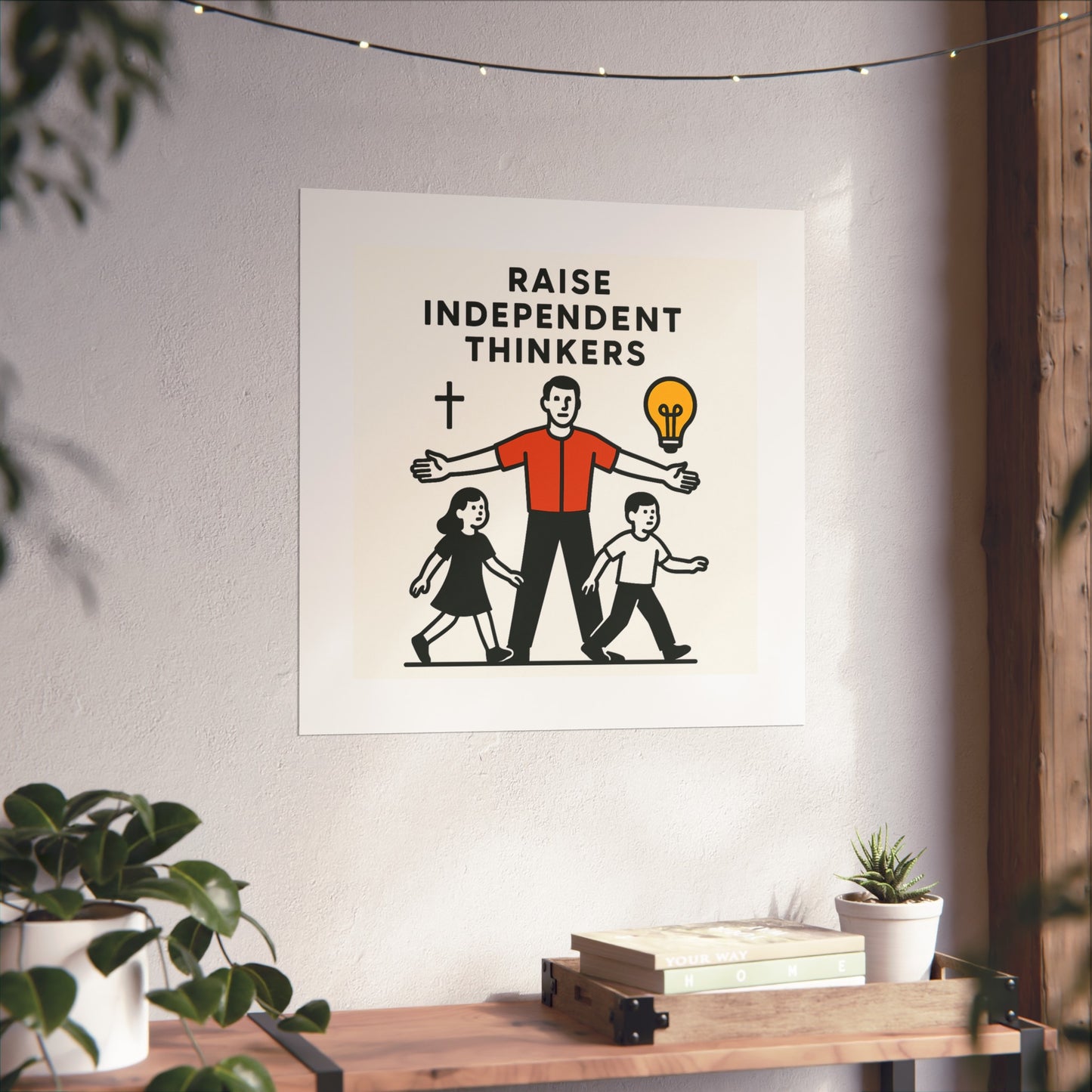 Empowering Homeschool Dads - Modern Minimalist Fine Art Poster