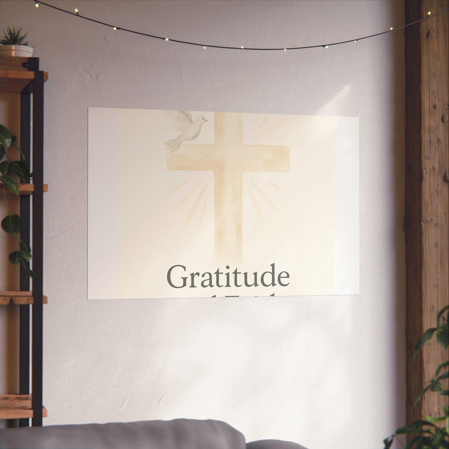 Grateful Hearts – Minimalist Watercolor Fine Art Poster