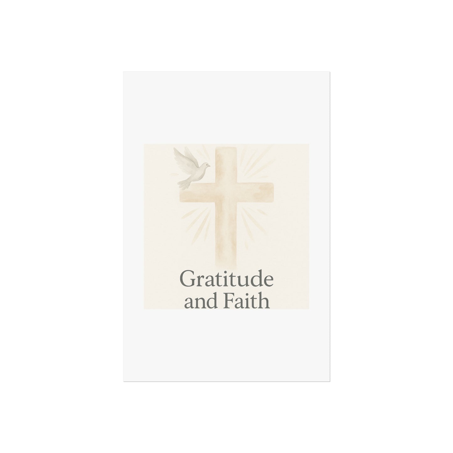 Grateful Hearts – Minimalist Watercolor Fine Art Poster