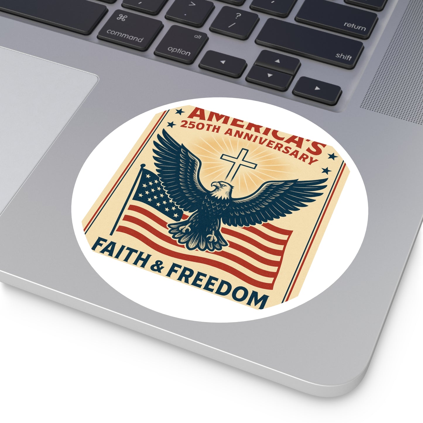 America's 250th Anniversary Inspirational Greeting Card – Faith & Freedom