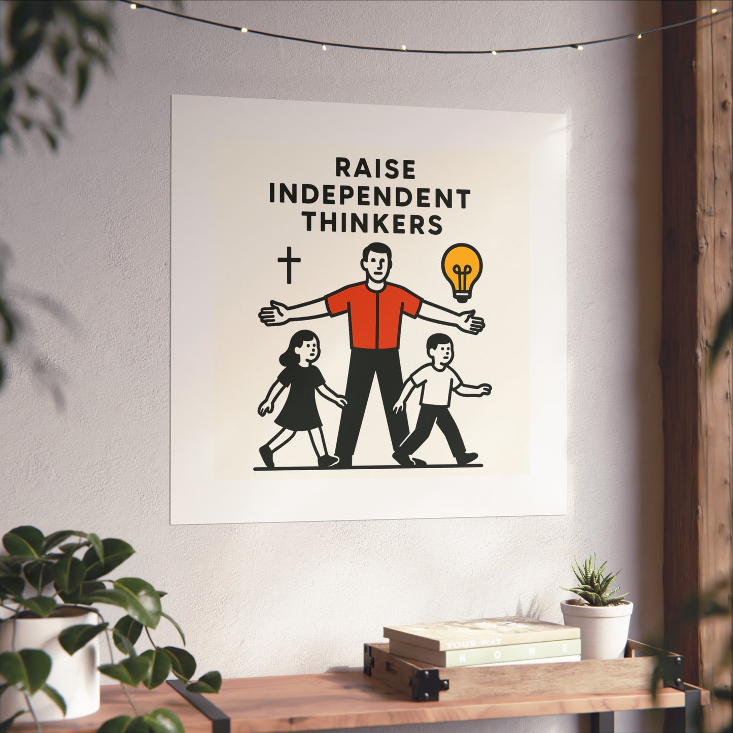 Empowering Homeschool Dads - Modern Minimalist Fine Art Poster