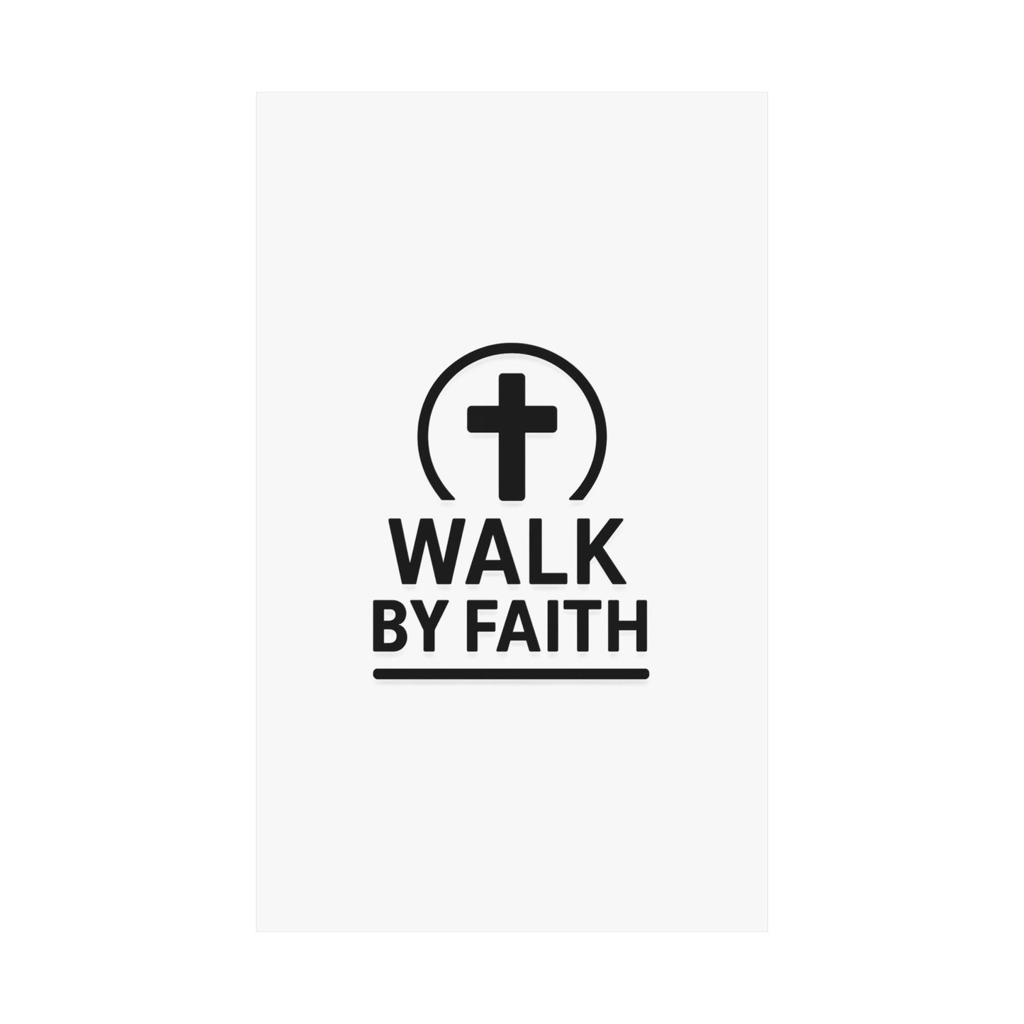 Modern Inspirational Scripture Matte Vertical Poster