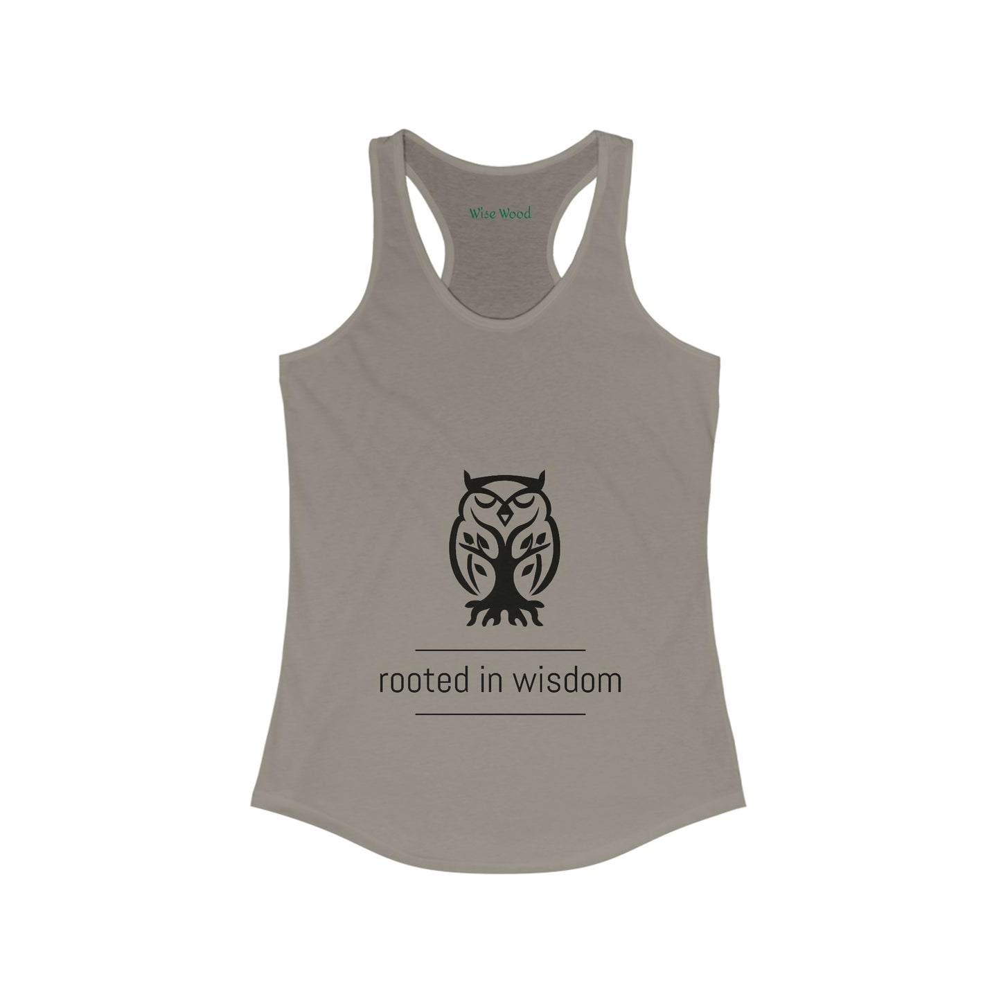 Womens rooted racerback tank