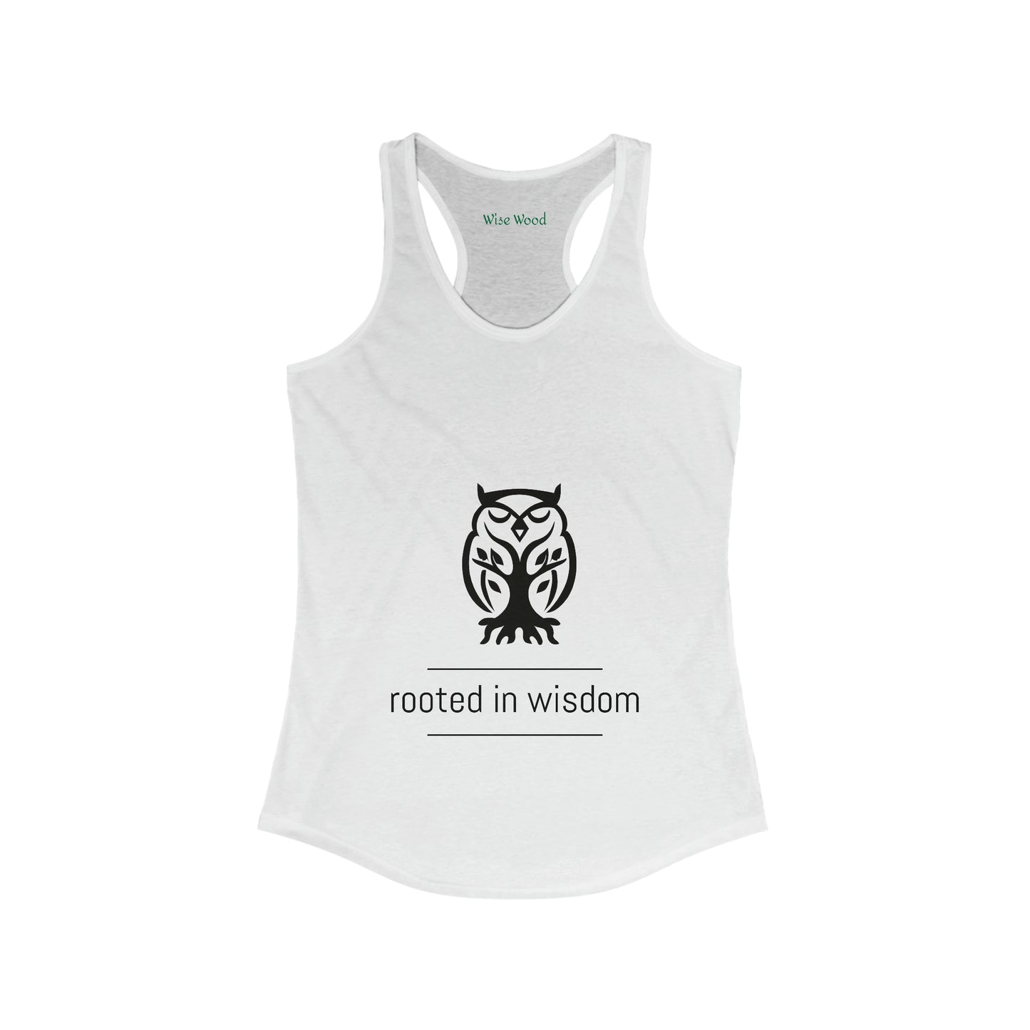 Womens rooted racerback tank