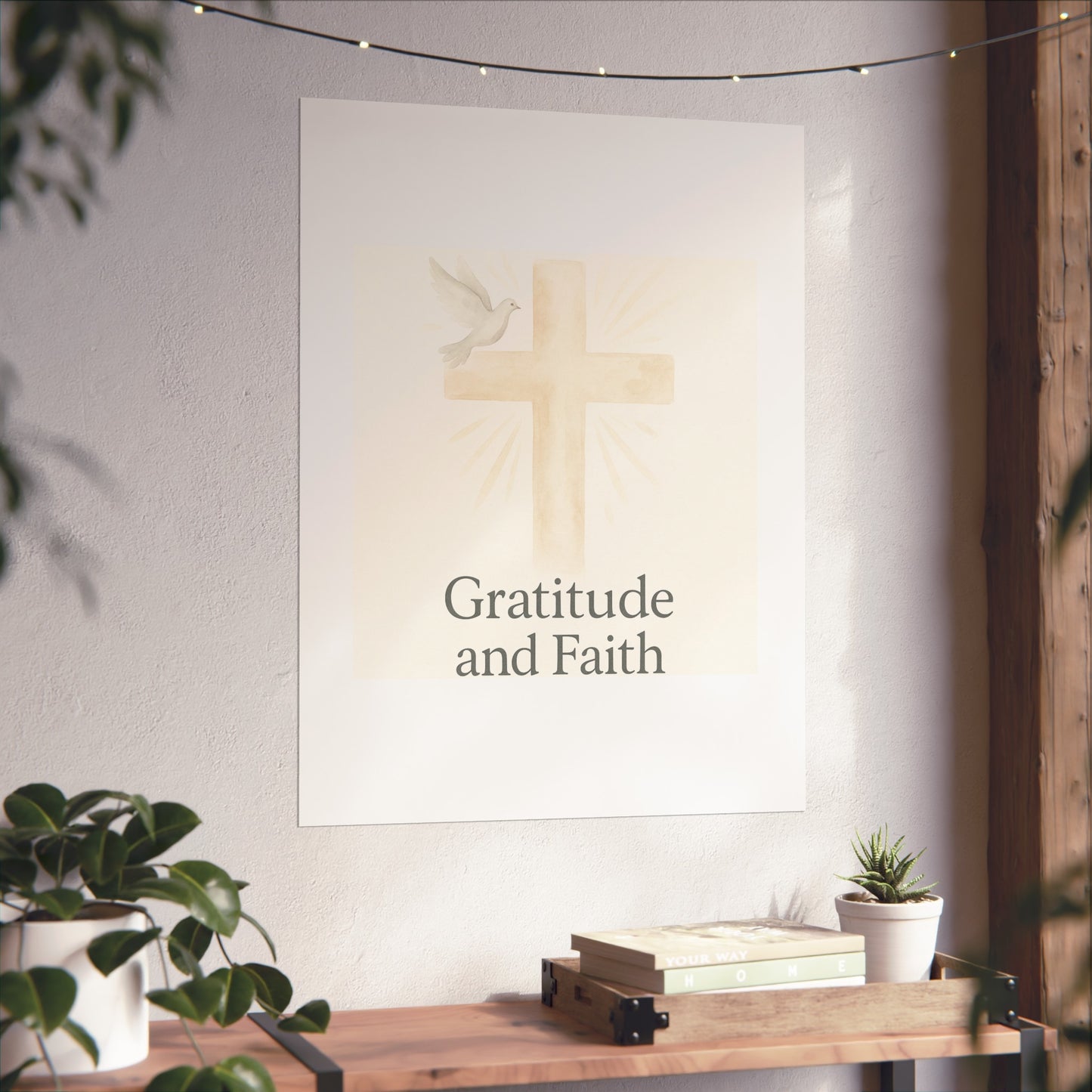 Grateful Hearts – Minimalist Watercolor Fine Art Poster