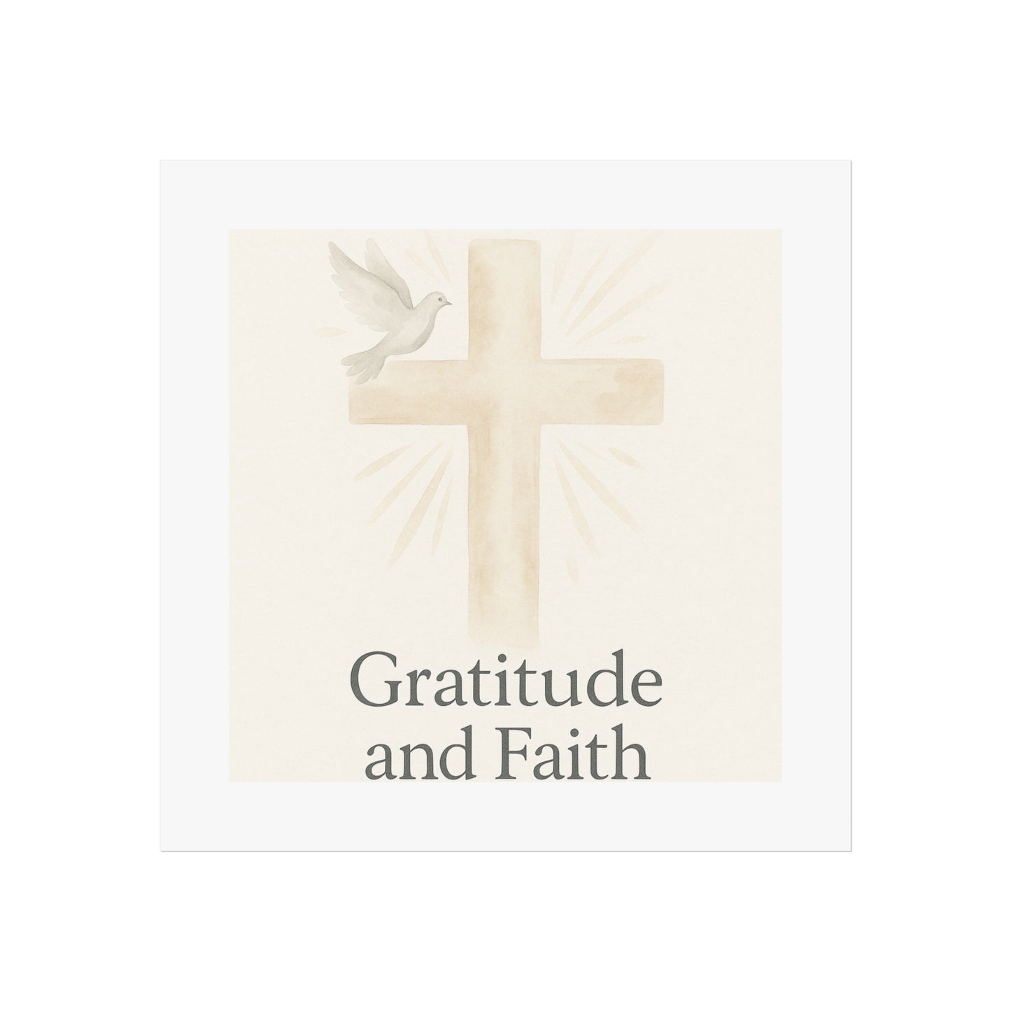 Grateful Hearts – Minimalist Watercolor Fine Art Poster
