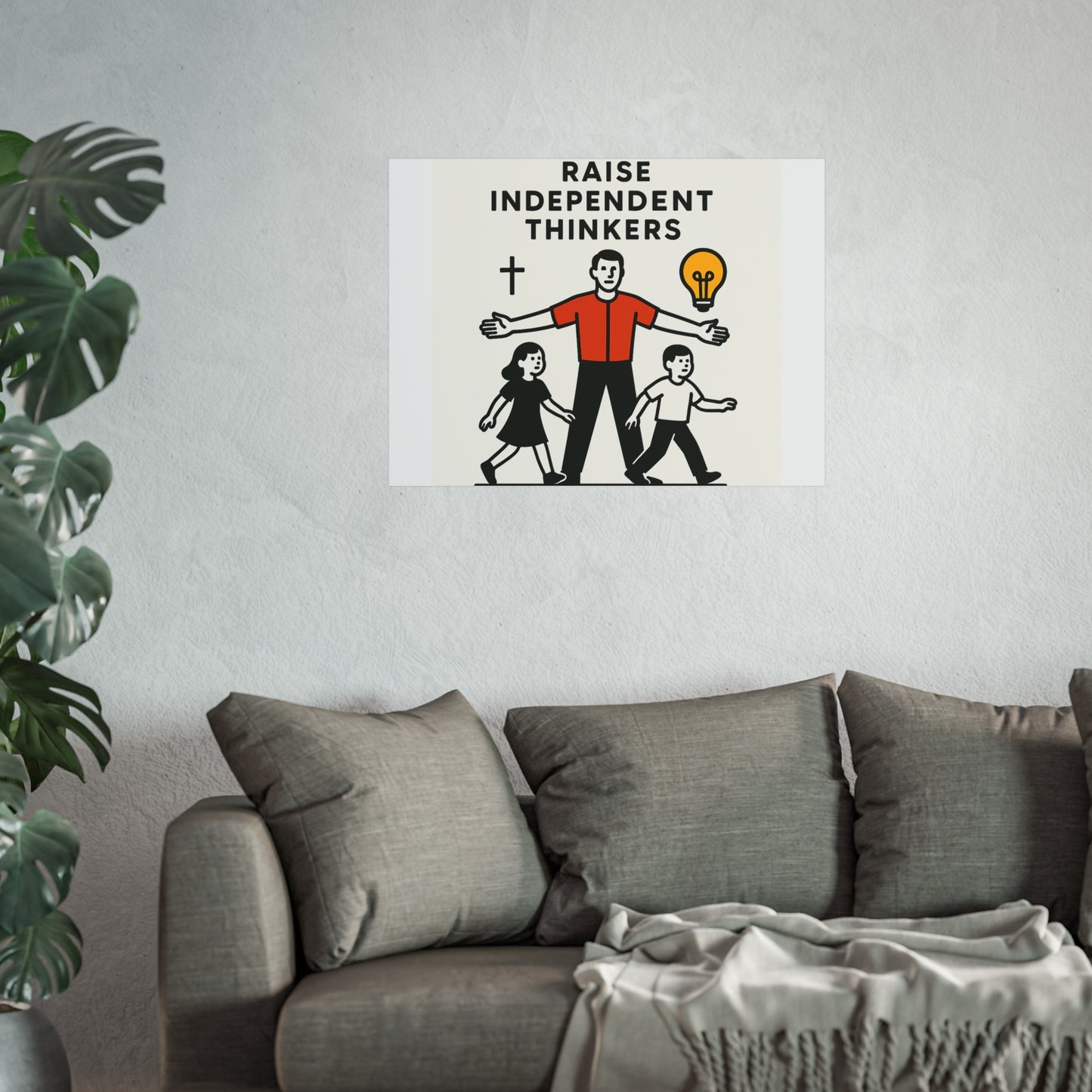 Empowering Homeschool Dads - Modern Minimalist Fine Art Poster