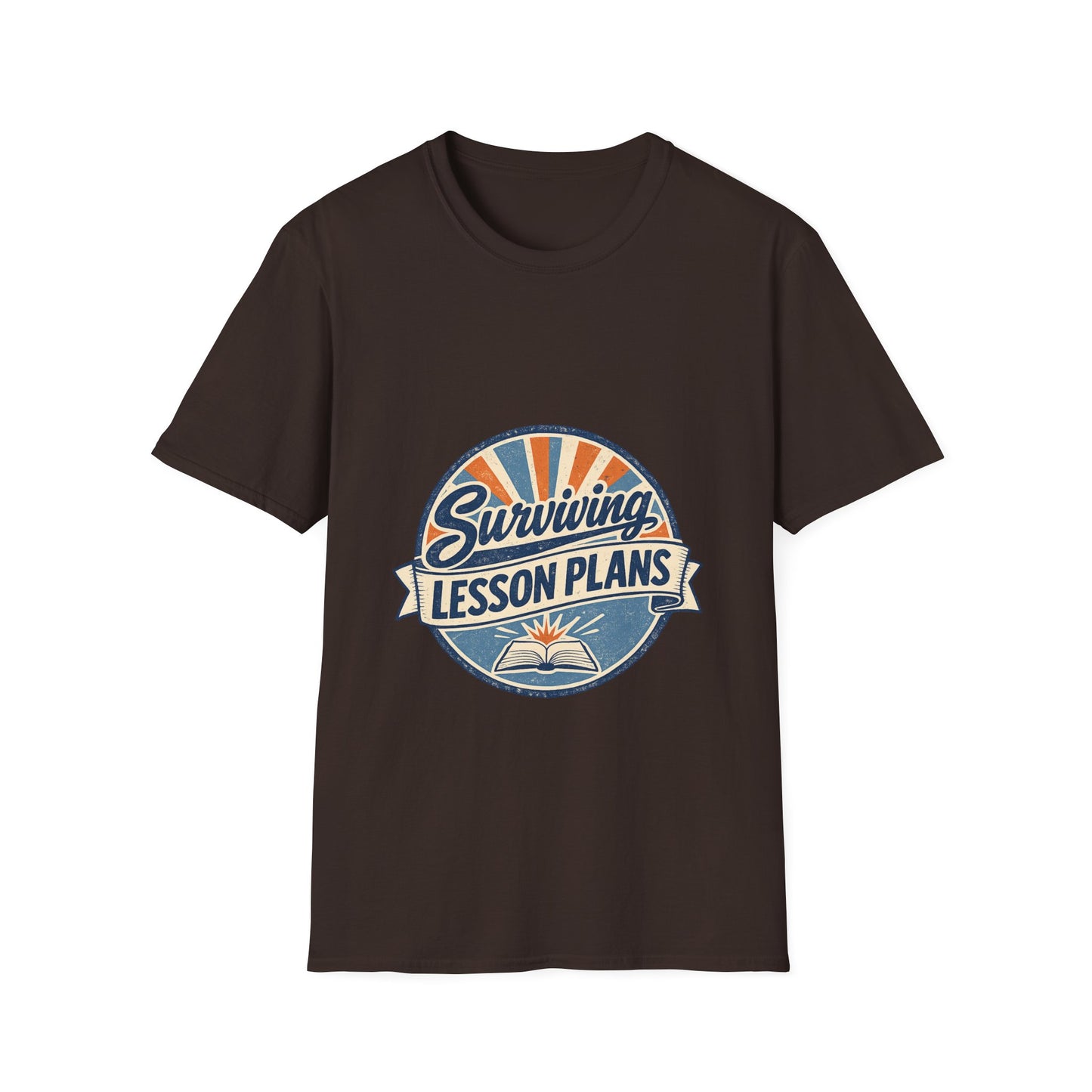 Homeschool Dad “Surviving Lesson Plans” Badge Tee — Father's Day Gift