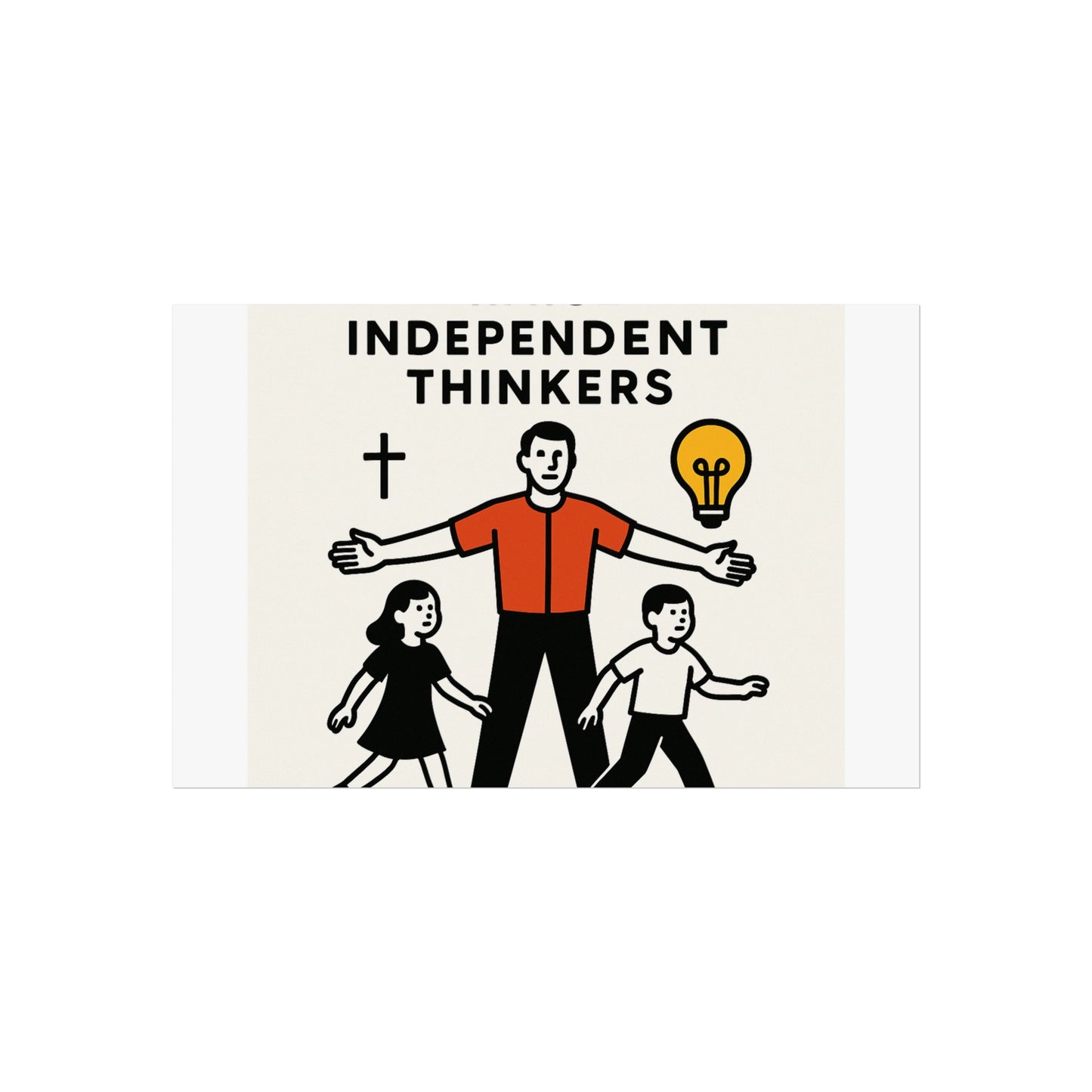 Empowering Homeschool Dads - Modern Minimalist Fine Art Poster