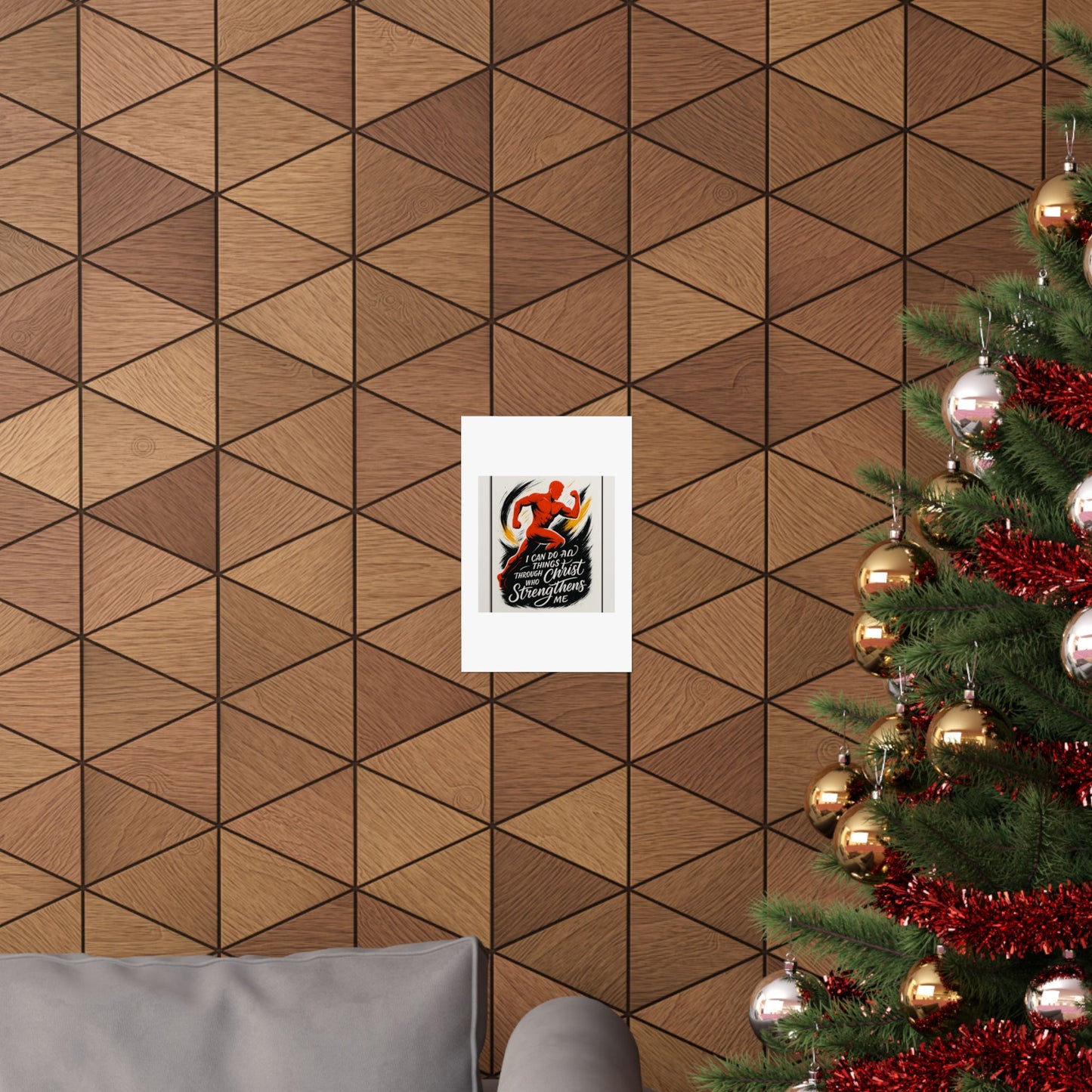 Faith-Fueled Fitness Inspiration Matte Vertical Poster